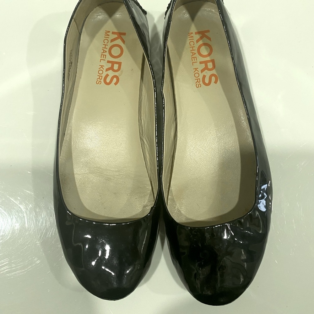 Michael Kors Black Patent Flats